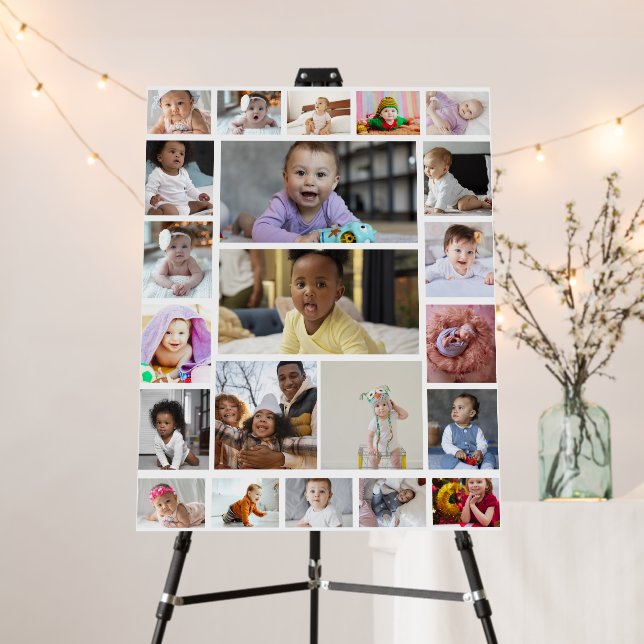 Design Your Own 22 Photo Collage Poster (In Situ (Stand))