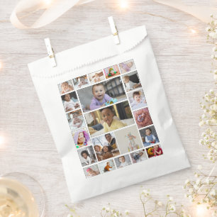 Design Your Own 22 Photo Collage Poster Favor Bag