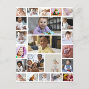 Design Your Own 22 Photo Collage Poster Postcard