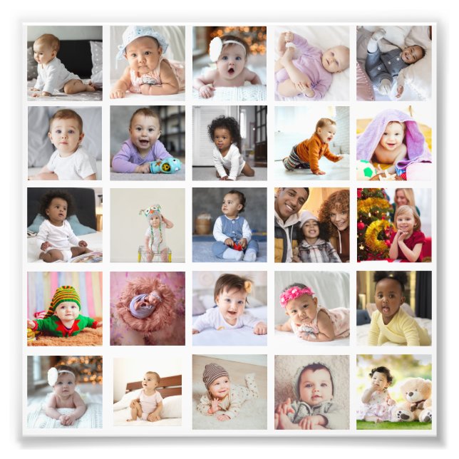 Design Your Own 25 Photo Collage (Front)