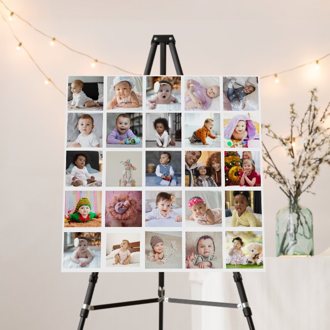 Design Your Own 25 Photo Collage Foam Board (In Situ (Stand))