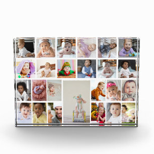 Design Your Own 25 Photo Collage Framed Art Block