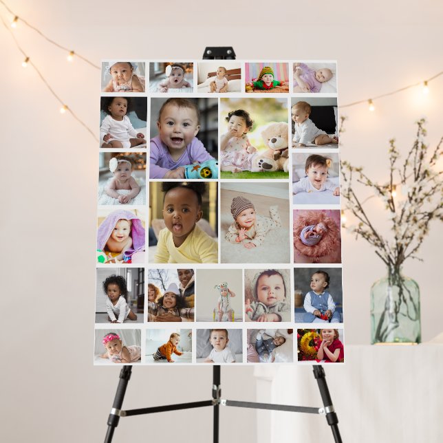 Design Your Own 25 Photo Collage Poster (In Situ (Stand))