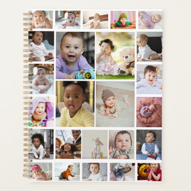 Design Your Own 25 Photo Collage Poster Planner (Front)