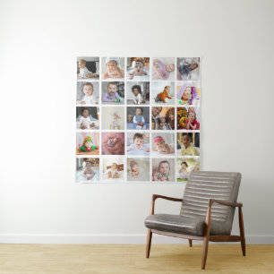 Design Your Own 25 Photo Collage Tapestry