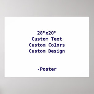 Design Your Own 28"x20" Matte Poster