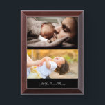 Design Your Own 2 Photo Collage Award Plaque<br><div class="desc">Customize your photography. You can make this custom product for special occasions like weddings,  birthdays,  Christmas,  Holidays,  Memorials,  Graduation,  Anniversaries and more. It can also be given as a gift to your best friend,  close friend,  family,  and relatives.</div>