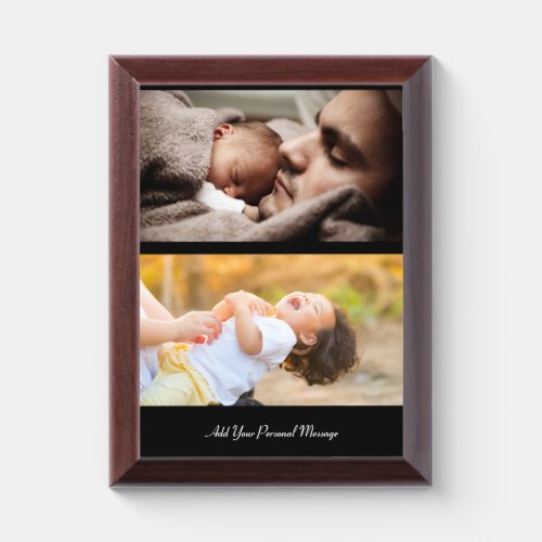Design Your Own 2 Photo Collage Award Plaque
