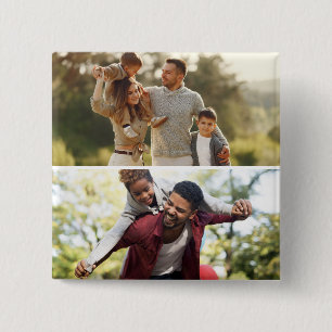 Design Your Own 2 Photo Collage Button