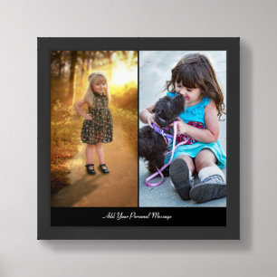 Design Your Own 2 Photo Collage Framed Art