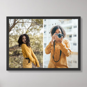 Design Your Own 2 Photo Collage Framed Art