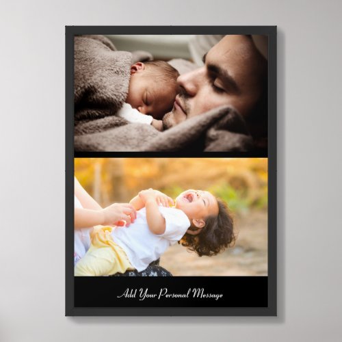 Design Your Own 2 Photo Collage Framed Art