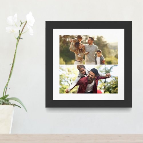 Design Your Own 2 Photo Collage Framed Art