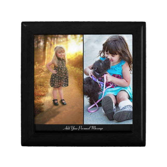 Design Your Own 2 Photo Collage Gift Box (Front)