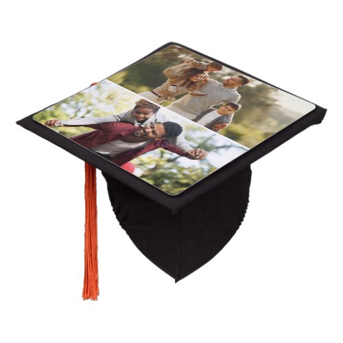 Design Your Own 2 Photo Collage Graduation Cap Topper