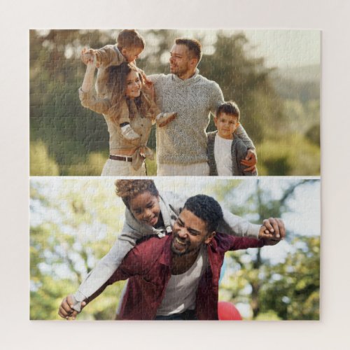 Design Your Own 2 Photo Collage Jigsaw Puzzle