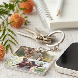 Design Your Own 2 Photo Collage Keychain