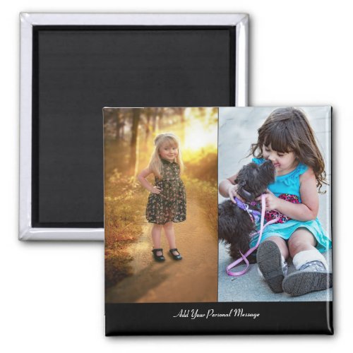 Design Your Own 2 Photo Collage Magnet