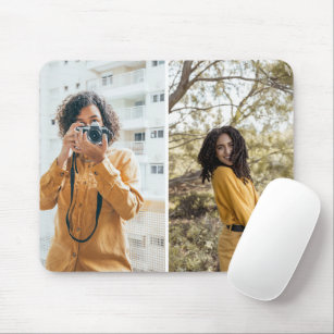 Design Your Own 2 Photo Collage Mouse Pad