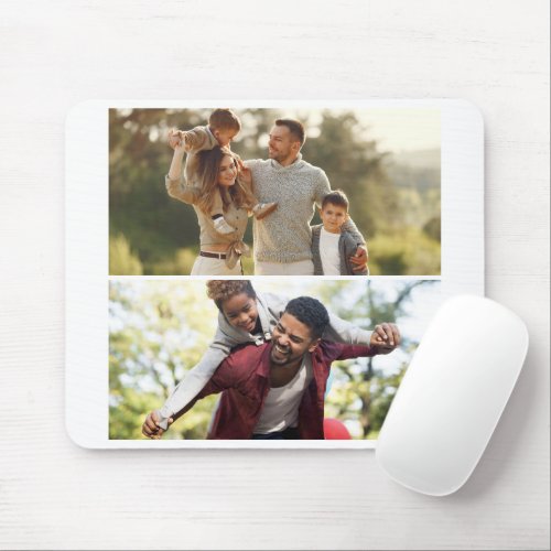 Design Your Own 2 Photo Collage Mouse Pad