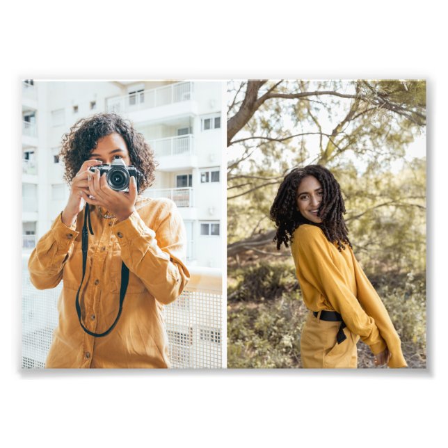 Design Your Own 2 Photo Collage Print (Front)