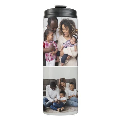 Design Your Own 2 Photo Collage Thermal Tumbler