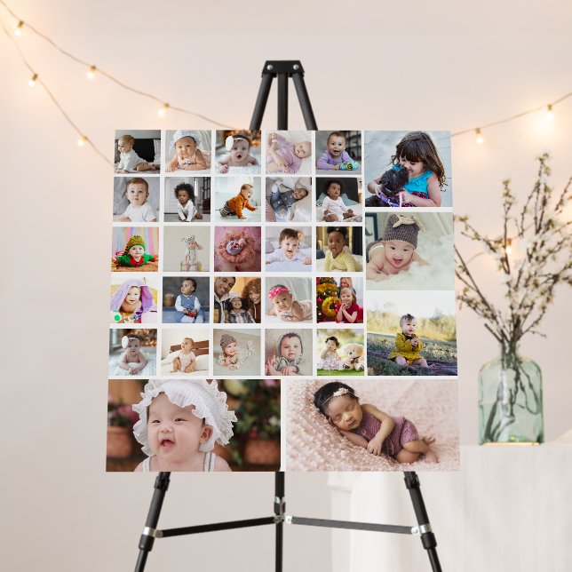 Design Your Own 30 Photo Collage Foam Board (In Situ (Stand))