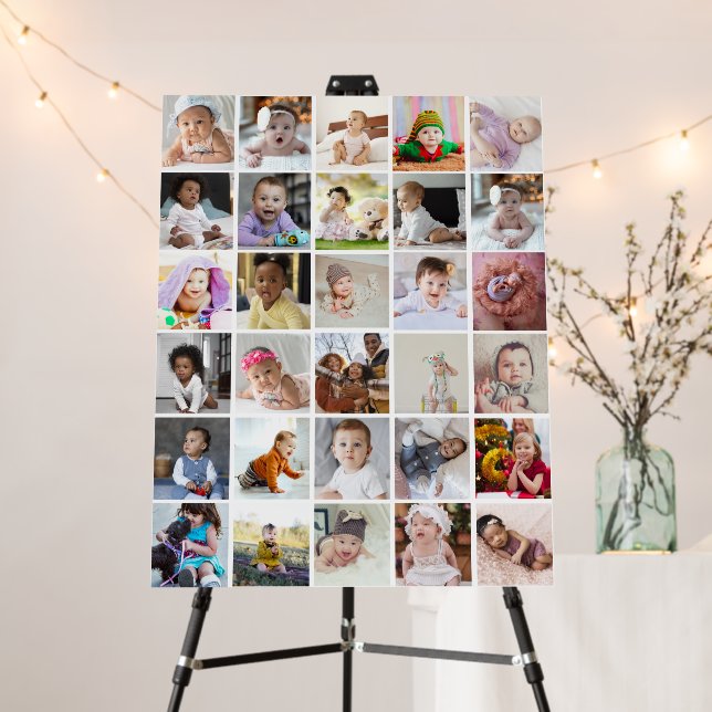Design Your Own 30 Photo Collage Foam Board (In Situ (Stand))