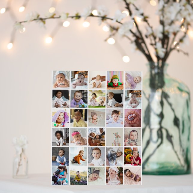 Design Your Own 30 Photo Collage Foam Board (In Situ (Wedding))