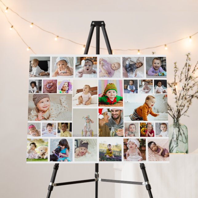 Design Your Own 30 Photo Collage Poster (In Situ (Stand))