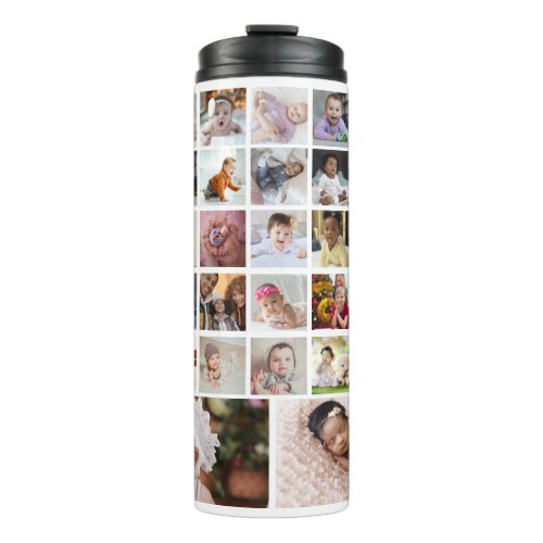 Design Your Own 30 Photo Collage Thermal Tumbler