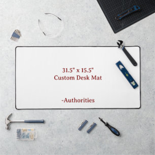 Design Your Own 31.5" x 15.5" Custom Desk Mat
