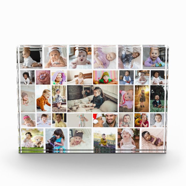 Design Your Own 35 Photo Collage Block (Front)