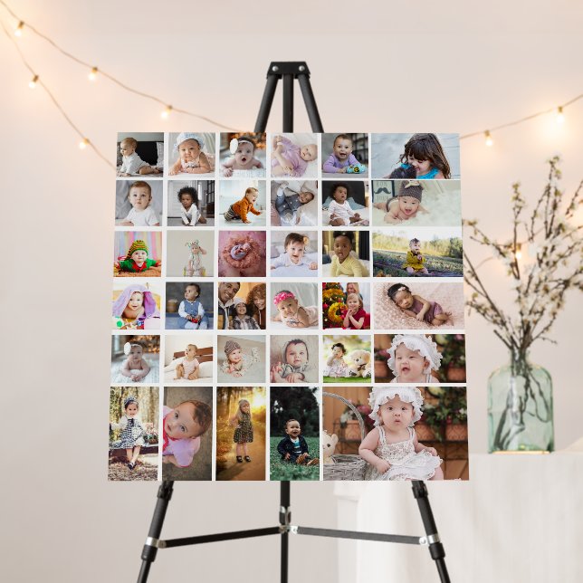 Design Your Own 35 Photo Collage Foam Board (In Situ (Stand))