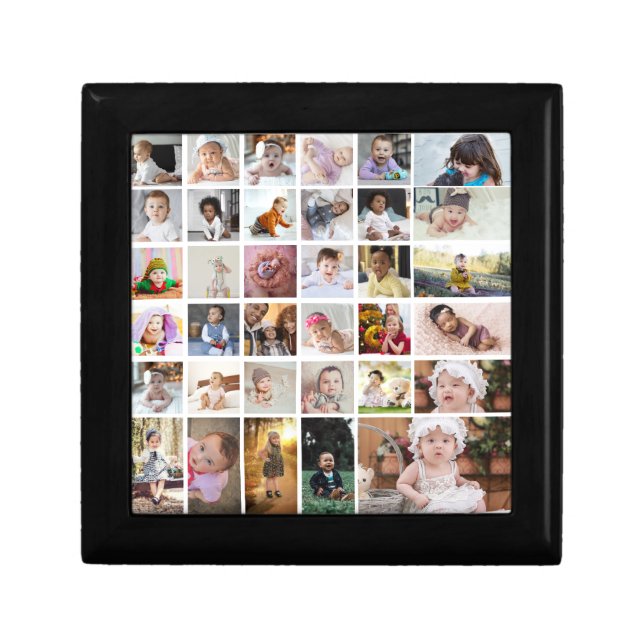 Design Your Own 35 Photo Collage Gift Box (Front)
