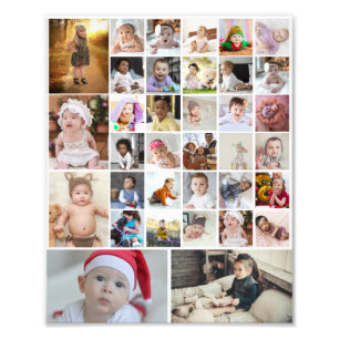 Design Your Own 35 Photo Collage Poster