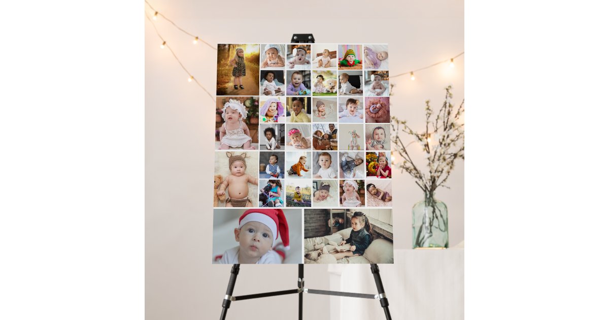 Design Your Own 35 Photo Collage Poster | Zazzle