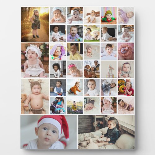 Design Your Own 35 Photo Collage Poster Plaque