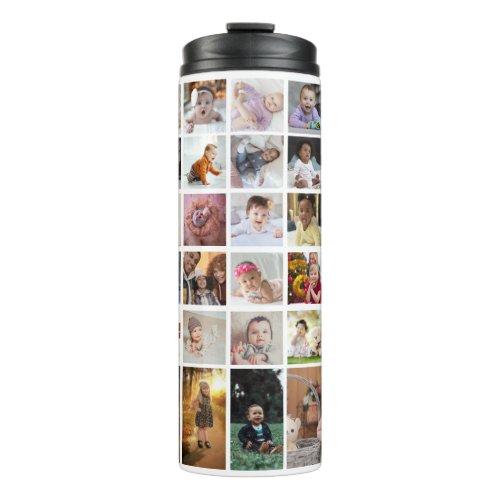 Design Your Own 35 Photo Collage Thermal Tumbler