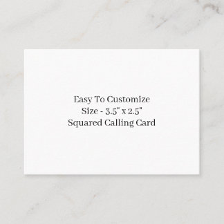 Design Your Own 3.5" x 2.5" Calling Card