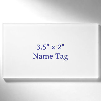 Design Your Own 3.5" x 2" Name Tag