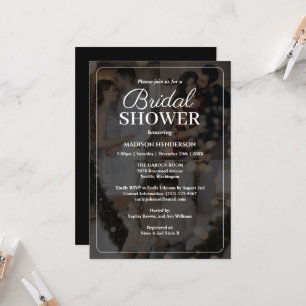 Design Your Own 3 Photo Collage Bridal Shower Invitation