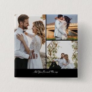 Design Your Own 3 Photo Collage Button