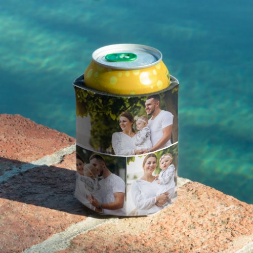 Design Your Own 3 Photo Collage Can Cooler