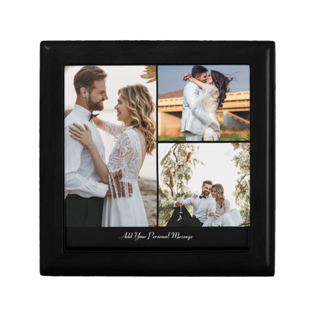 Design Your Own 3 Photo Collage Gift Box (Front)