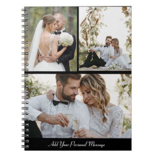 Design Your Own 3 Photo Collage Notebook