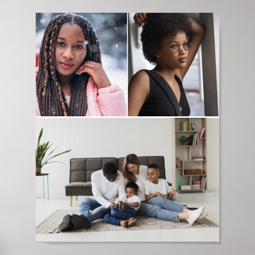 Design Your Own 3 Photo Collage Poster