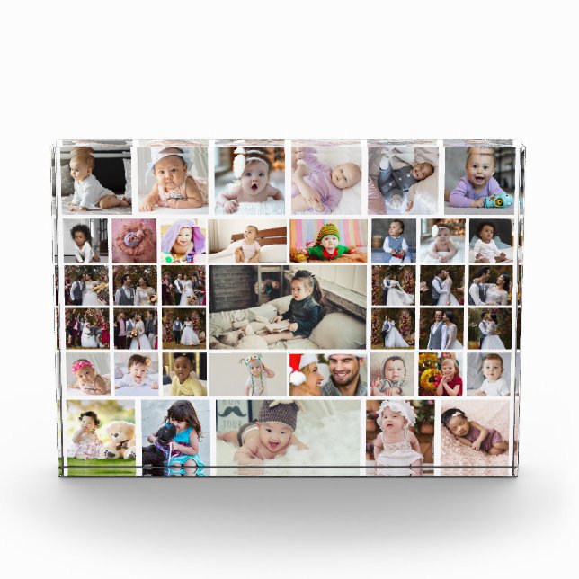 Design Your Own 40 Photo Collage Block (Front)