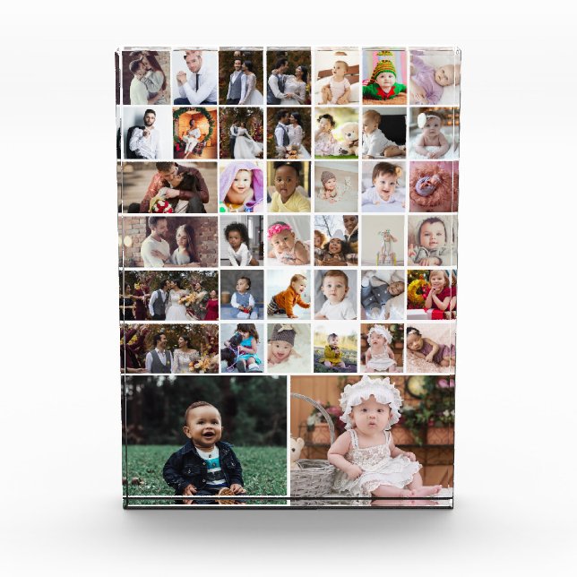 Design Your Own 40 Photo Collage Block (Front)