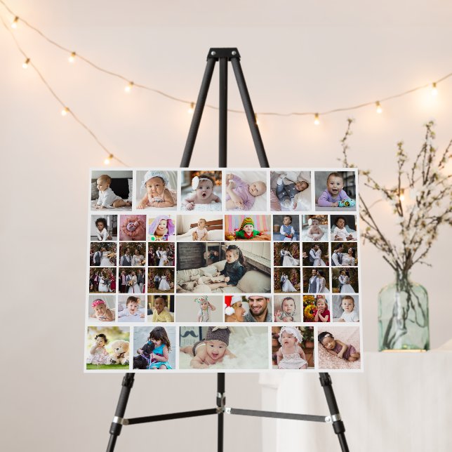 Design Your Own 40 Photo Collage Foam Board (In Situ (Stand))